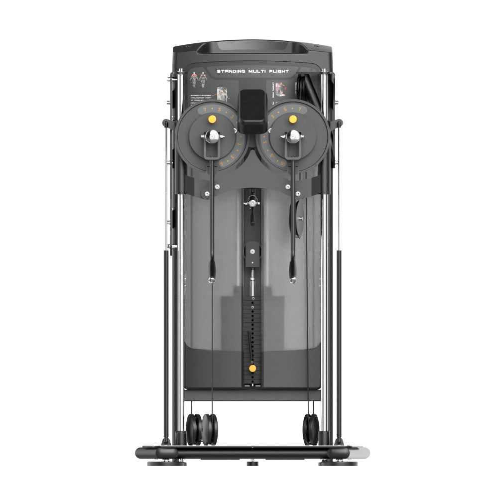 Insight Fitness Standing Multi Flight - BE8034 with pulleys on a white background