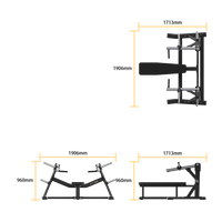 Insight Horizontal Bench Press - SH045 dimensions