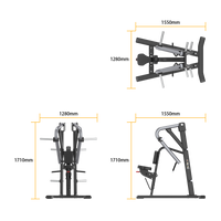 Insight Low Row SH004 with dimensions labeled on a white background