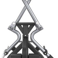 Close-up of a Insight Pulldown - SH037 with black and silver components on a white background