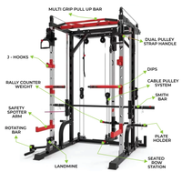 J009 Multi Function Smith Machine Home Gym Bundle Offer  - 1 - J009