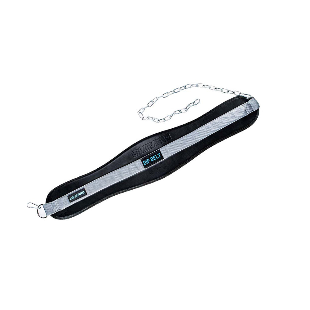 black Livepro Dip Belt With Chain 