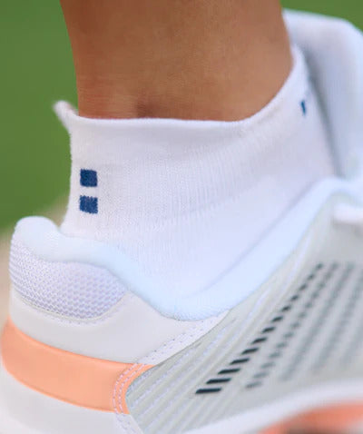 Nordicdots Womens Club Tennis Socks White - Pack of 2