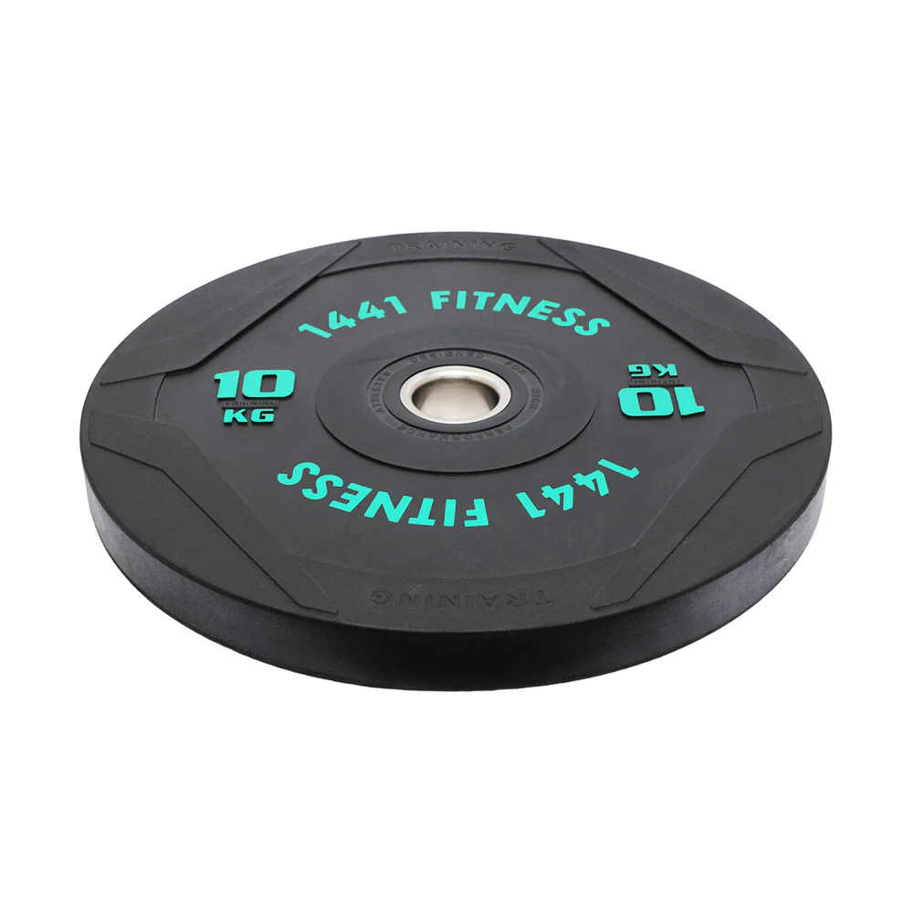 PU Black Bumper Plates with 7 Ft Bar - 120 Kg Set - Bundle Offer