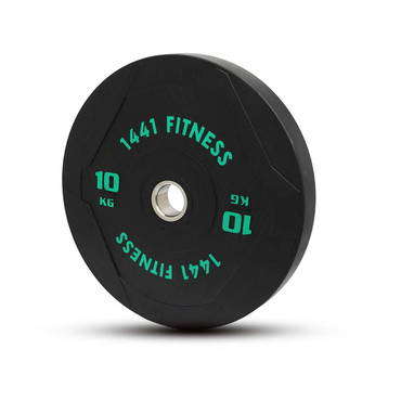 PU Black Bumper Plates with 7 Ft Bar - 120 Kg Set - Bundle Offer - 10KG
