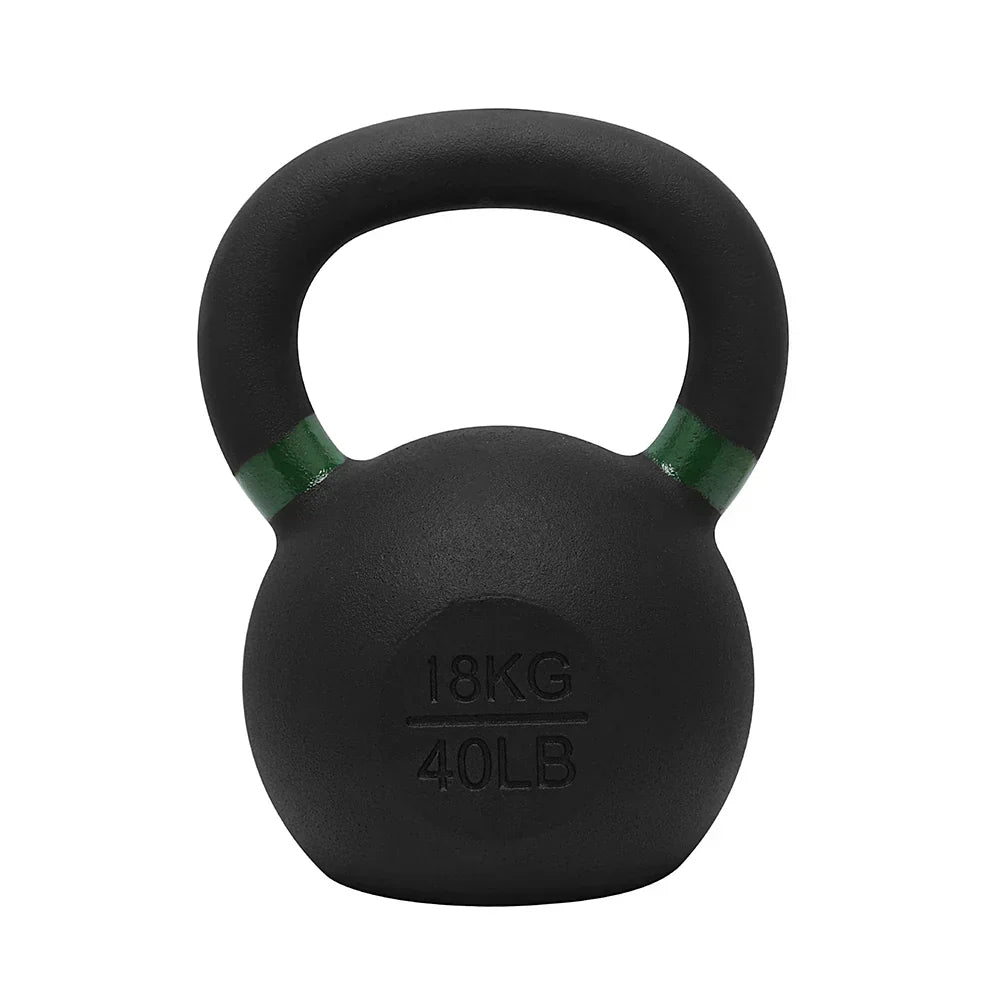 Powder Coated Kettlebell 6 Kg to 20 Kg with 2 Tier Rack - Bundle Offer - 18KG