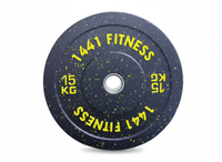 Speckled Bumper Plates with 7 ft Olympic Bar - 120 Kg Set - Bundle Offer - 15KG