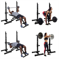 SQR01 Squat Rack Combo with Plate Set & Bench - Bundle Offer - SQR01