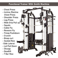 Powercore Commercial Functional Trainer With Smith Machine - 41FTS07