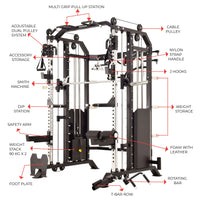 Powercore Commercial Functional Trainer With Smith Machine - 41FTS07