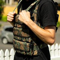 1441 Fitness Camouflage Adjustable Weight Vest (10 - 30 Kg)