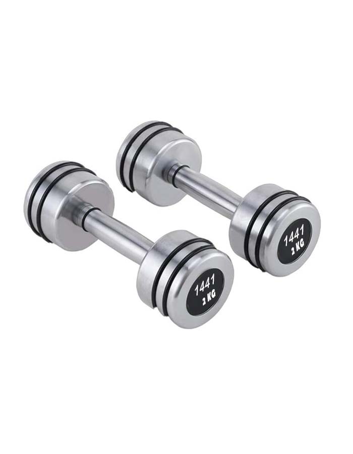 1441 Fitness Hard Chrome Dumbbell - 1 KG - 10 KG