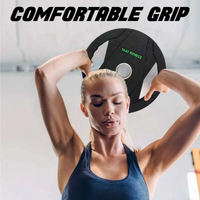 Dual Grip Plates with 7 Ft Olympic Bar - 120 Kg Set - Bundle Offer