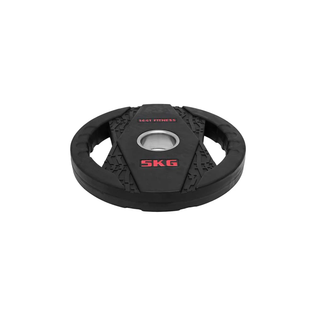 Dual Grip Plates with 7 Ft Olympic Bar - 120 Kg Set - Bundle Offer - 5KG