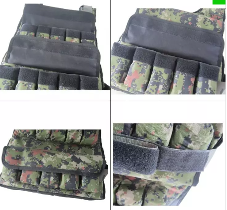 1441 Fitness Camouflage Adjustable Weight Vest (10 - 30 Kg)