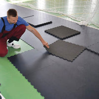 1441 Fitness Interlock Gym Flooring - 100 cm x 100 cm x 20 mm