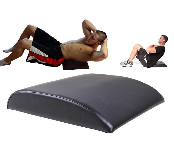 Contoured shape of the mat supports the lower back