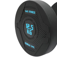 PU Round Dumbbell Set 2.5 KG to 20 KG with 3 Tier Rack - Bundle Offer
