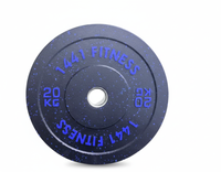 Speckled Bumper Plates with 7 ft Olympic Bar - 120 Kg Set - Bundle Offer - 20KG