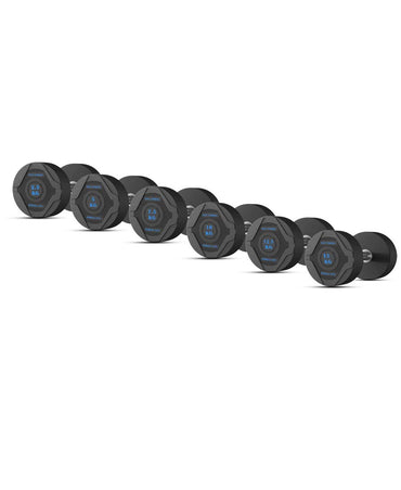 1441 Fitness PU Rubber Round Dumbbell Combo Set 2.5 Kg - 15 Kg (6 Pairs Set) 