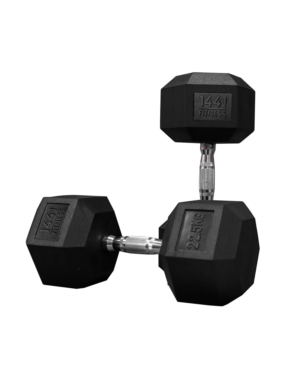 1441 Fitness Rubber Hex Dumbbells 2.5 - 50 kg Sold as Pairs