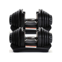 1441 Fitness Adjustable Dumbbells - 2.5 kg to 24 kg (Sold as Pair)