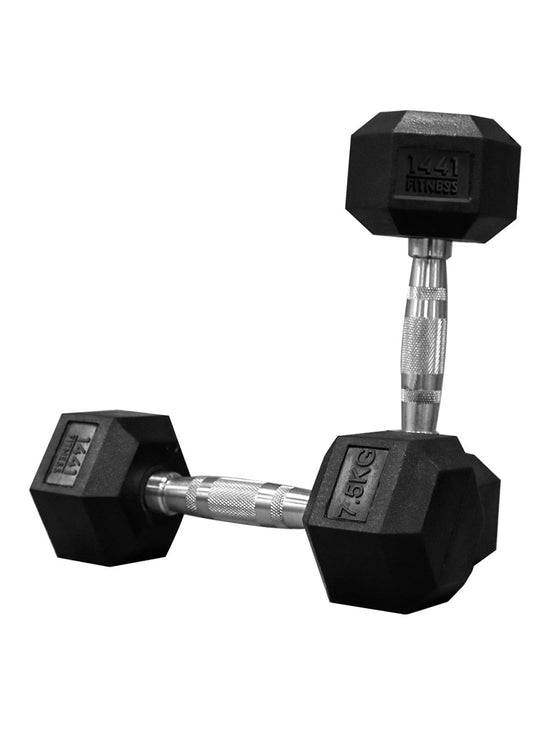 1441 Fitness Hex Dumbbells Set - 2.5 Kg to 10 Kg