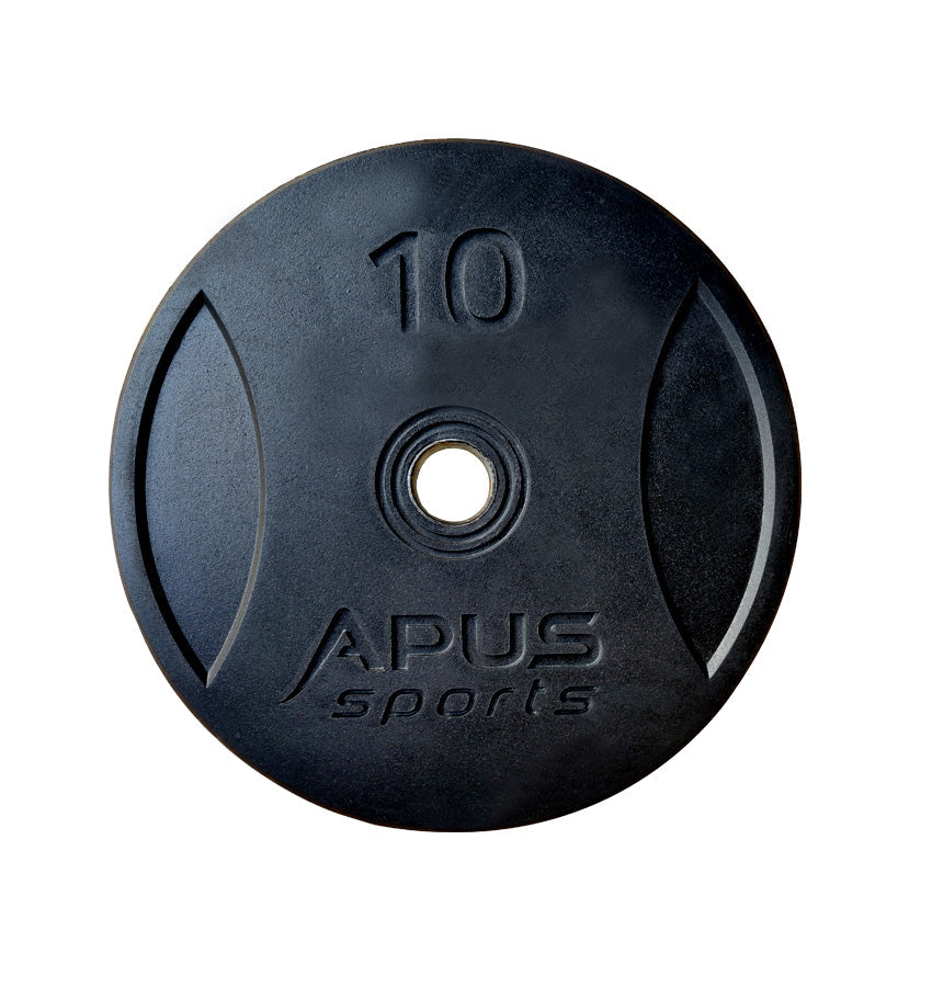 7 Ft Olympic Barbell and Apus Rubber Bumper Plate Set - 80 KG | Prosportsae
