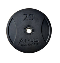 7 Ft Olympic Barbell and Apus Rubber Bumper Plate Set - 160 KG | Prosportsae