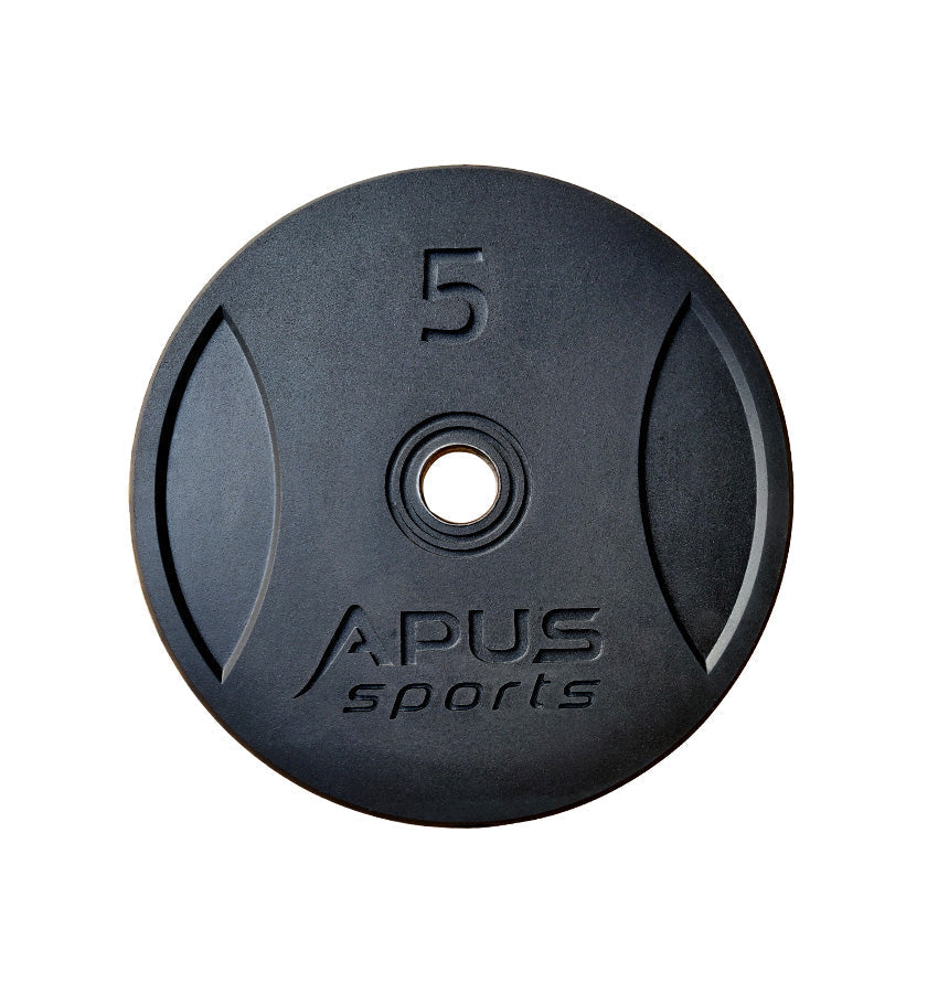 7 Ft Olympic Barbell and Apus Rubber Bumper Plate Set - 160 KG | Prosportsae