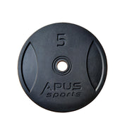 7 Ft Olympic Barbell and Apus Rubber Bumper Plate Set - 120 KG | Prosportsae