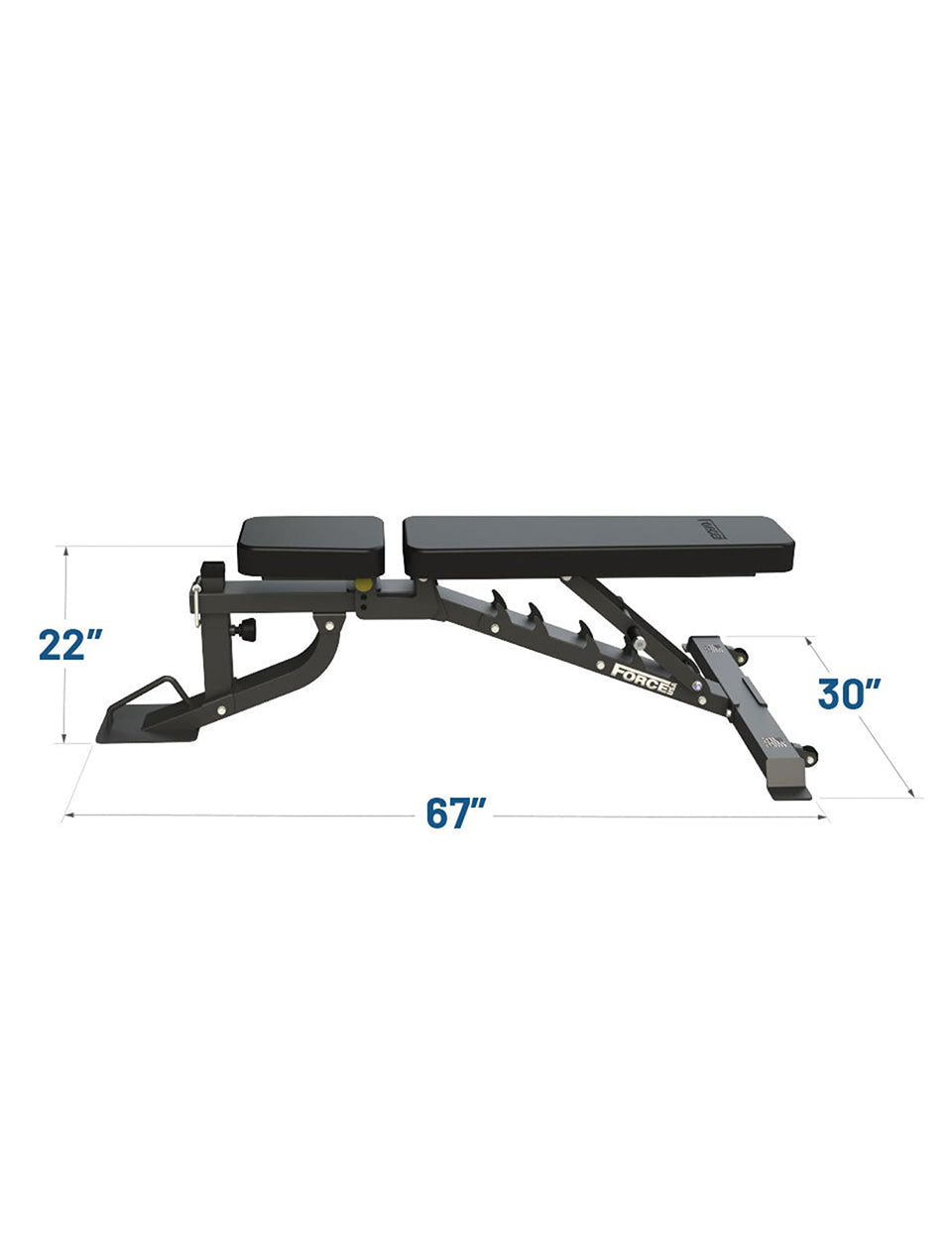 Force USA FID Bench with Arm, Leg and Preacher Curl Attachment