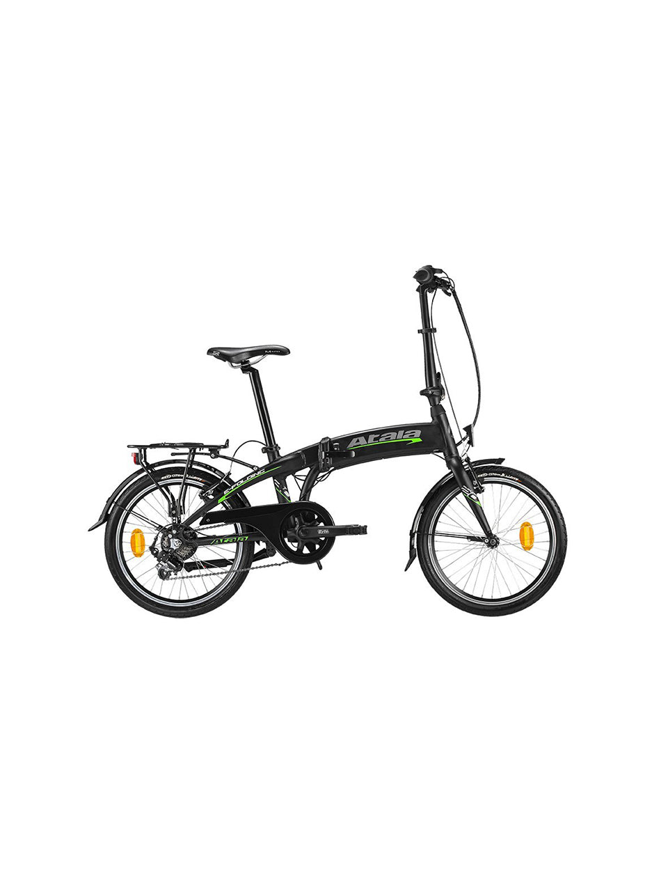 Atala Bicycle Folding 16 6S Black/Green Mat