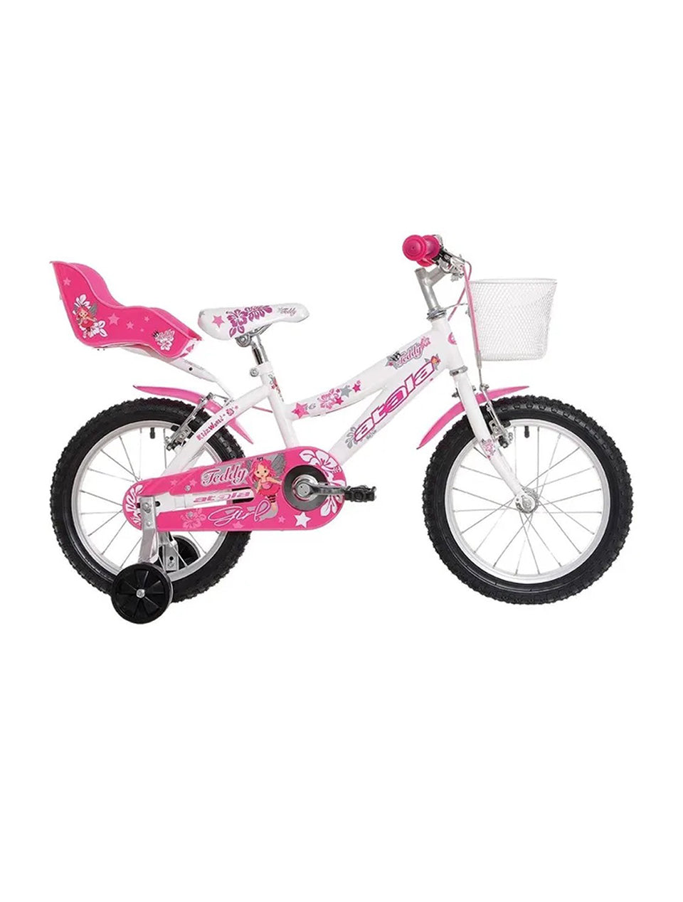 Atala Bicycle Teddy Girl-16 White Or Rosa