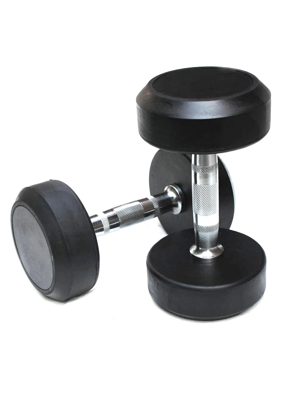 Prosportsae Round Rubber Dumbbells 17.5 KG - Sold as Pair