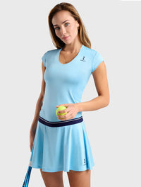 Nordicdots Womens Tennis Tshirt- Sky Blue