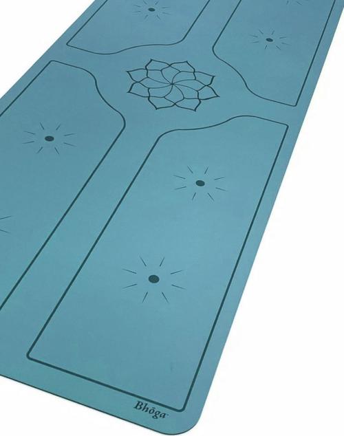 Bhoga Premium Lotus Sun Alignment Yoga Mat - Blue | Prosportsae
