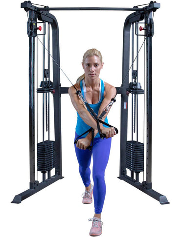 Body-Solid Powerline PFT100 Functional Trainer Cable Machine, Dual 160 Lb. Weight Stacks