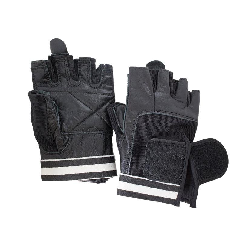 Grizzly Paw Premium Leather Padded Weight Training Gloves - Men (Black) - Prosportsae.com