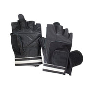 Grizzly Paw Premium Leather Padded Weight Training Gloves - Men (Black) - Prosportsae.com