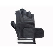 Grizzly Paw Premium Leather Padded Weight Training Gloves - Men (Black) - Prosportsae.com