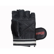 Grizzly Paw Premium Leather Padded Weight Training Gloves - Men (Black) - Prosportsae.com