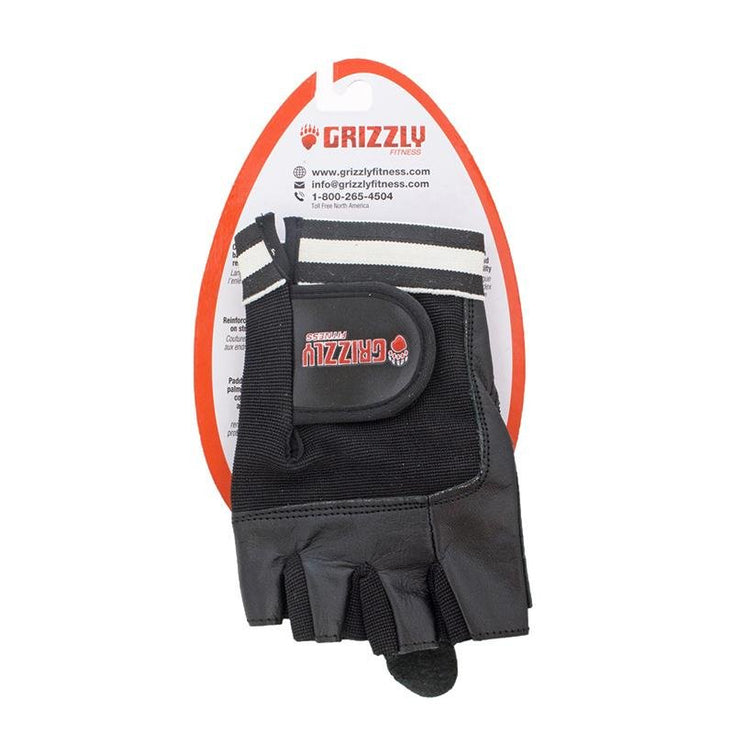 Grizzly Paw Premium Leather Padded Weight Training Gloves - Men (Black) - Prosportsae.com