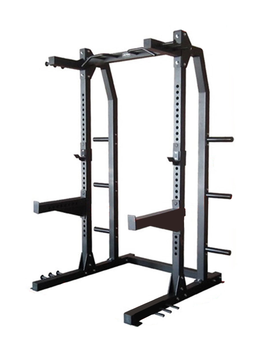 1441 Fitness Heavy Duty Semi Commercial Half Cage Squat Rack with Pull Up Bar - J611