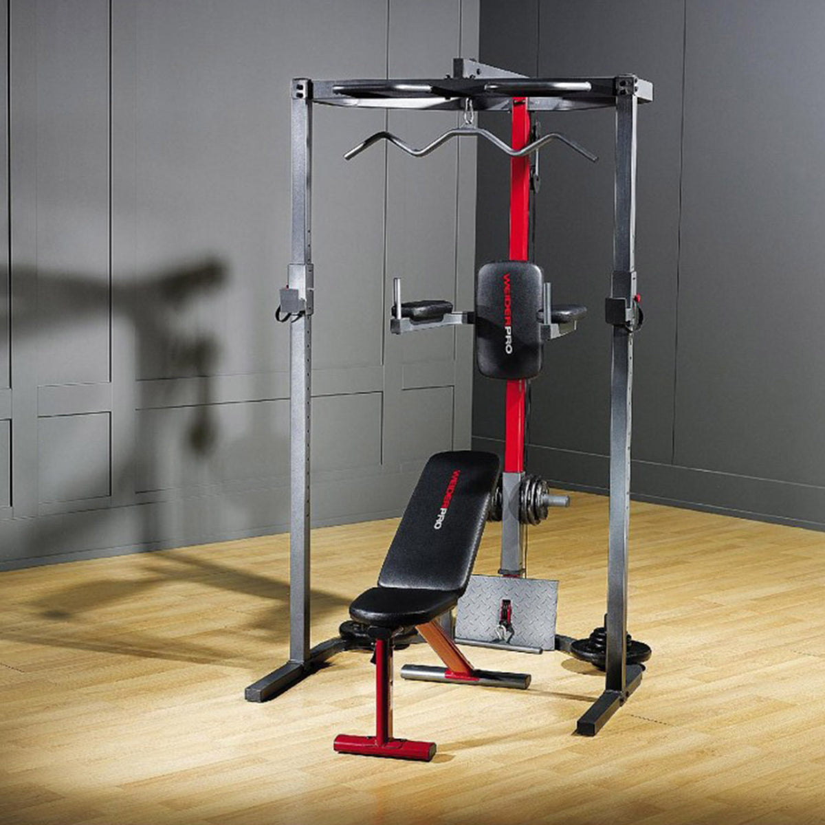 Weider Pro Inversion Weider Pro Power Rack with Lat Pull Down IC14933